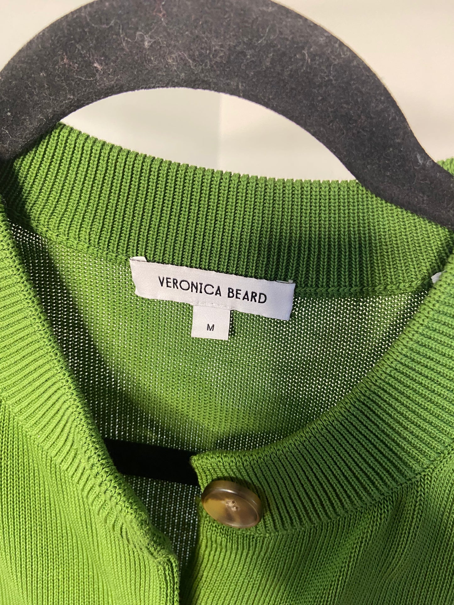 Veronica Beard Percy Vest in Lemongrass size M