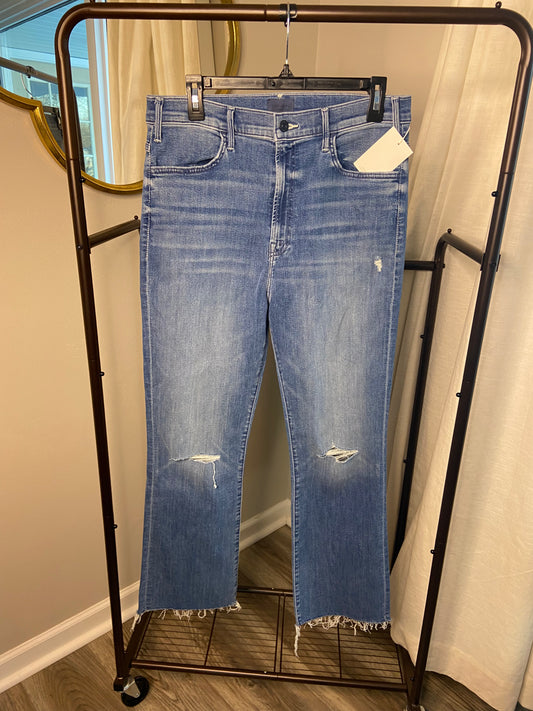 Mother The Hustler Ankle Fray Jeans size 33