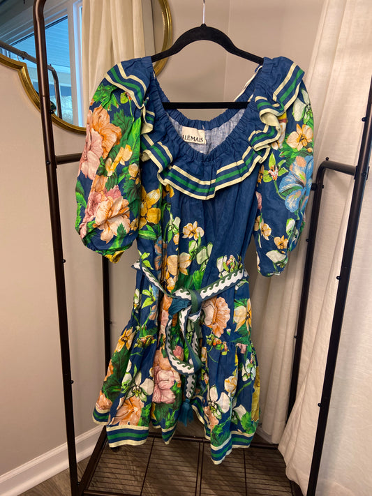 Alemais Lyla Frill Neck Mini Dress size US 10