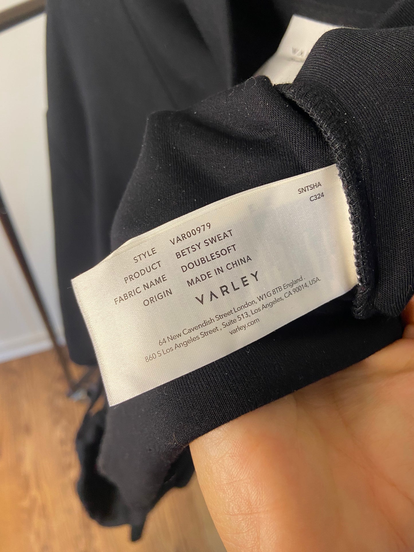 Varley Betsy Sweatshirt Black size L