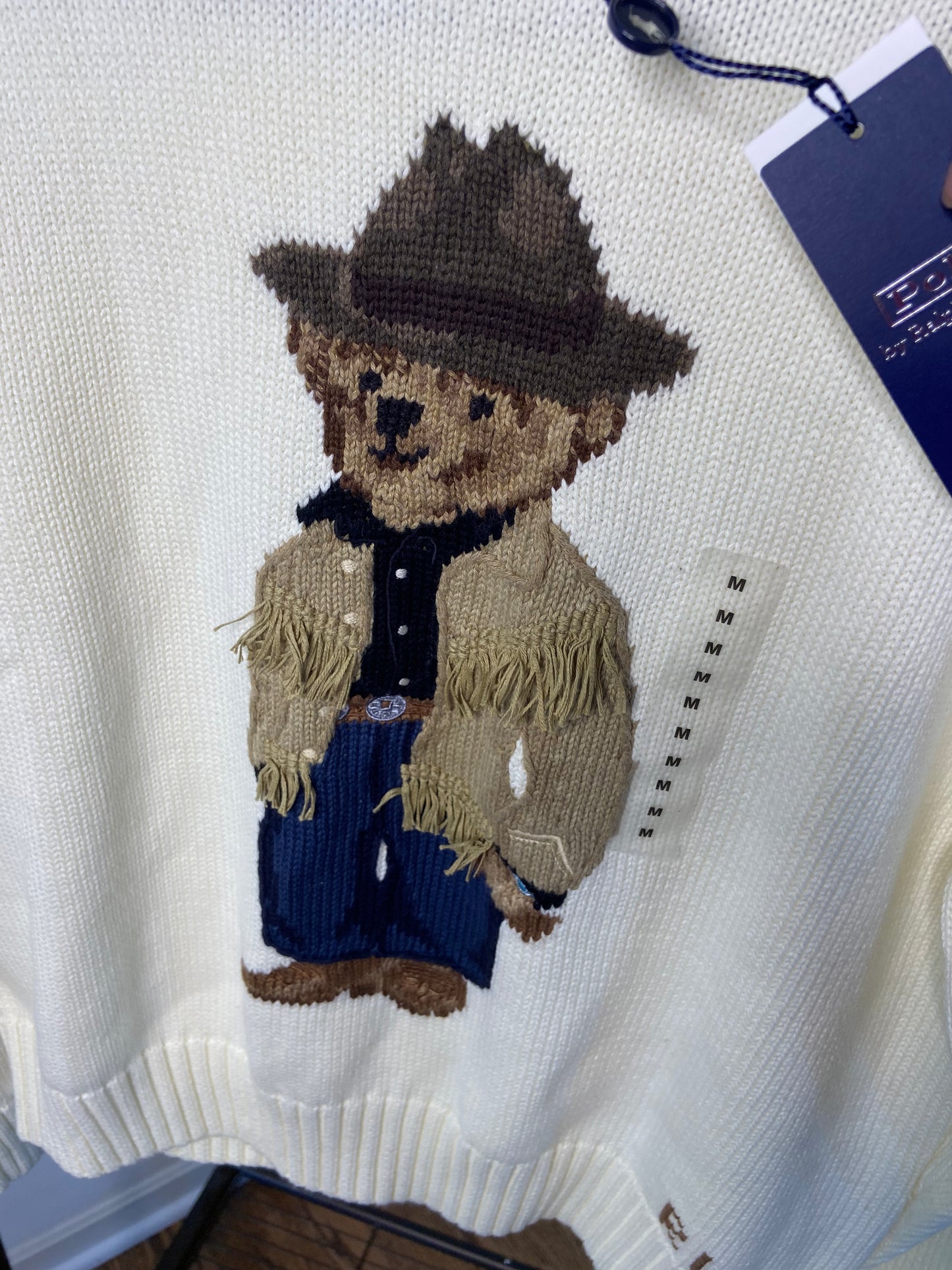 Polo Ralph Lauren Western Bear Sweater size M