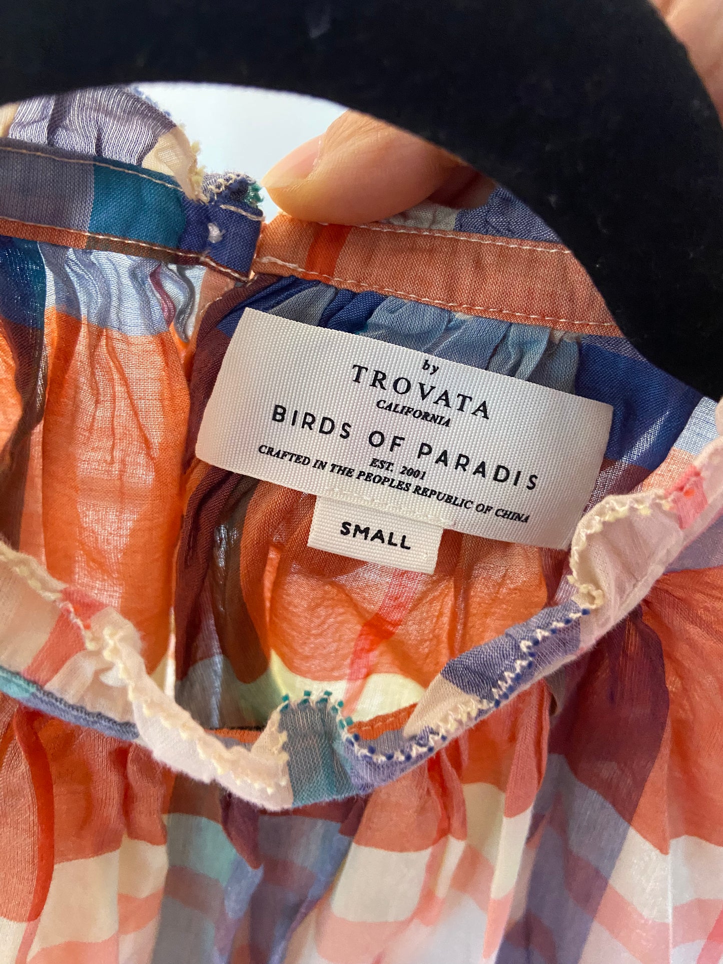 Trovata Birds of Paradis Carla Blouse size S