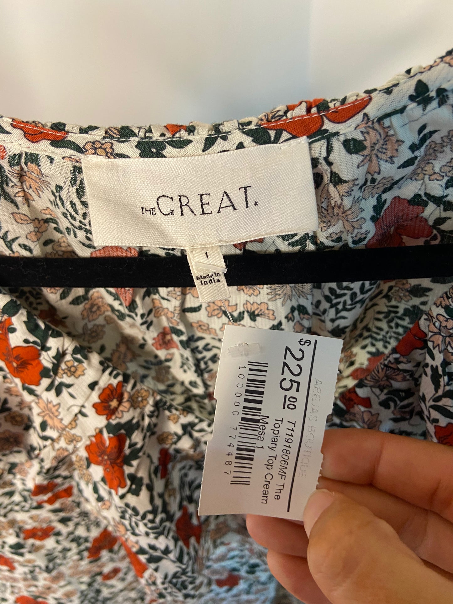 The Great Topiary Top Cream Mesa size S