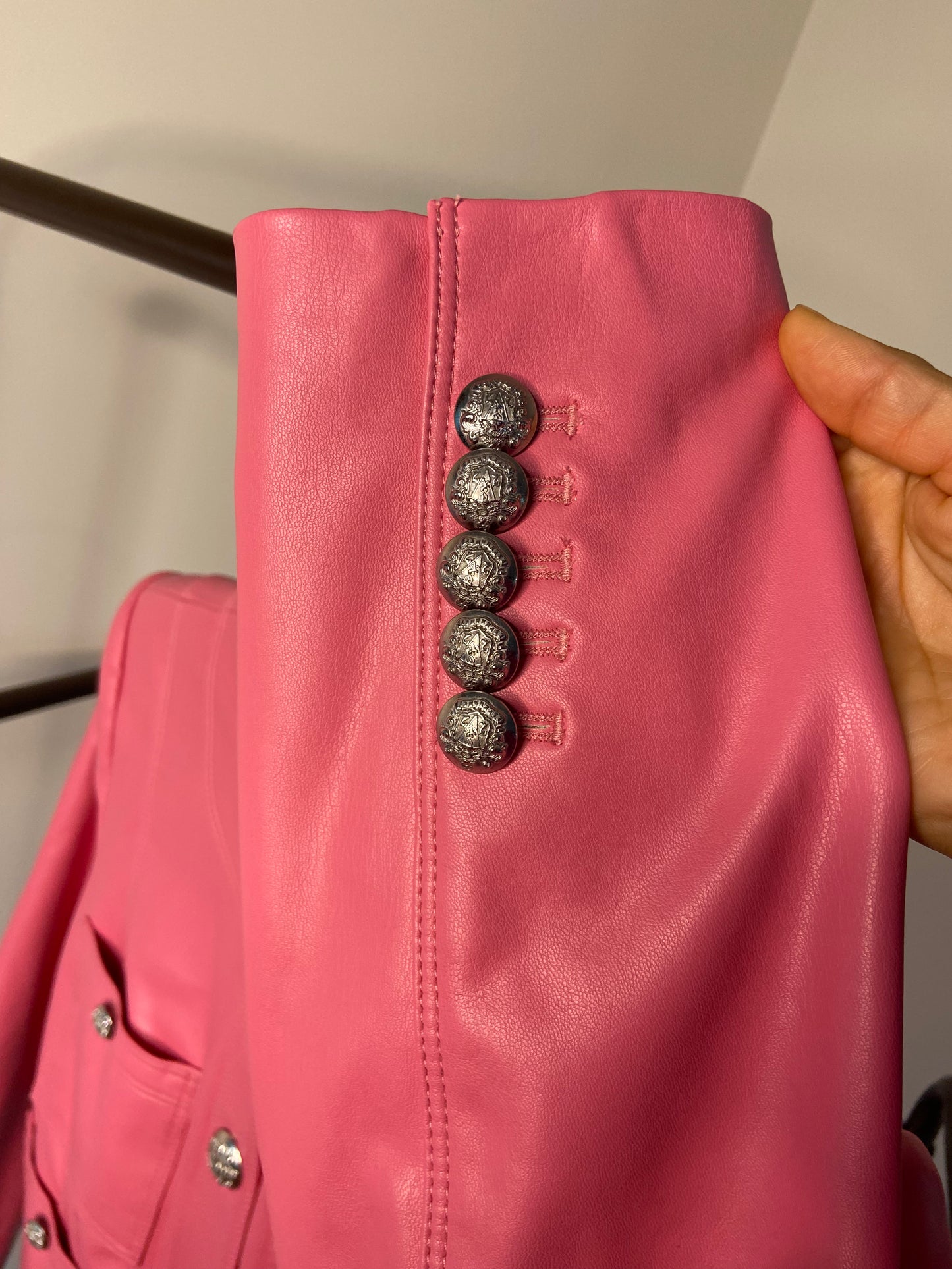 Veronica Beard Cirtane Faux Leather Jacket size 12