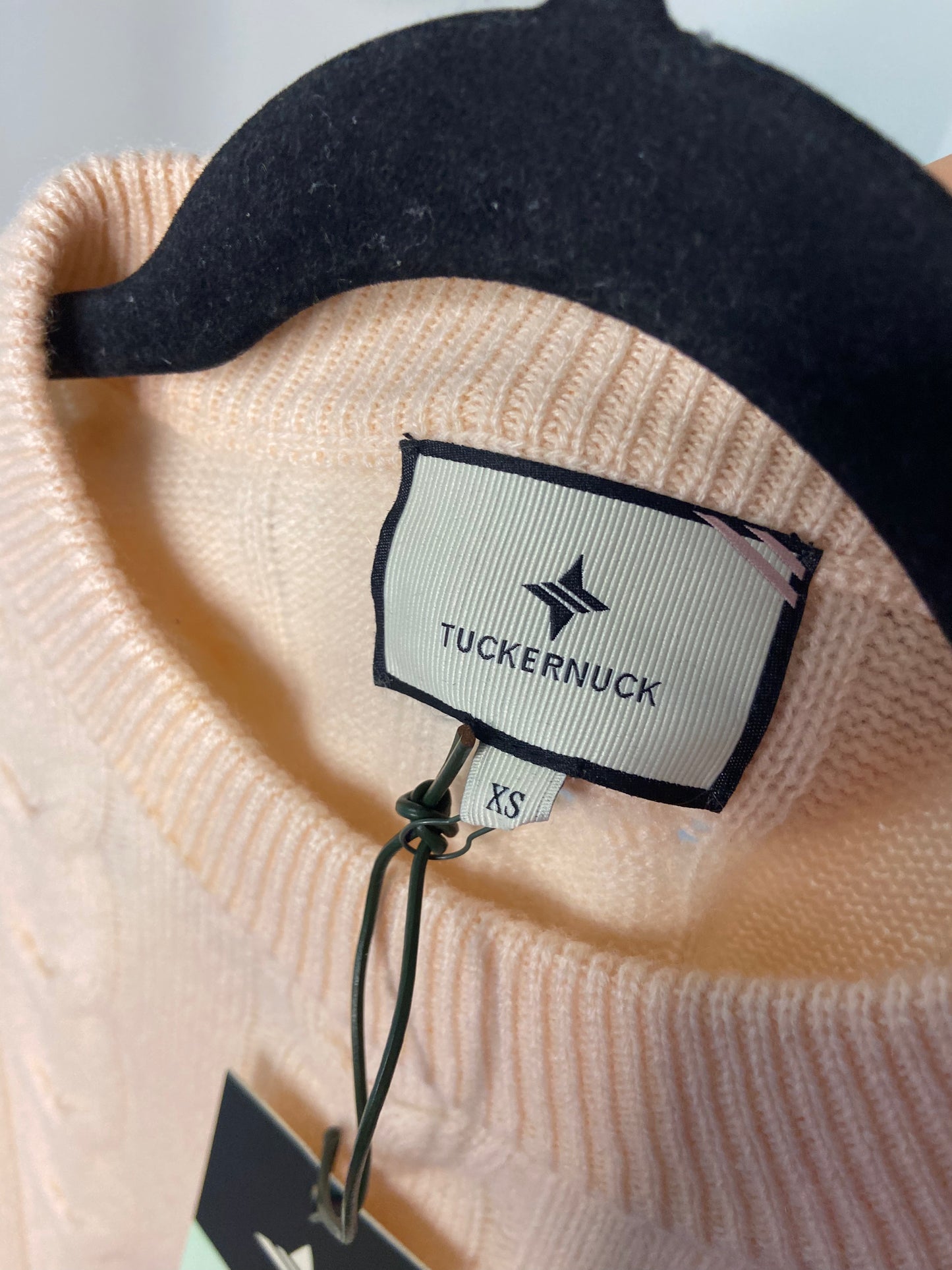 Tuckernuck Soft Pink Cashmere Eloise Cable Knit Sweater size XS