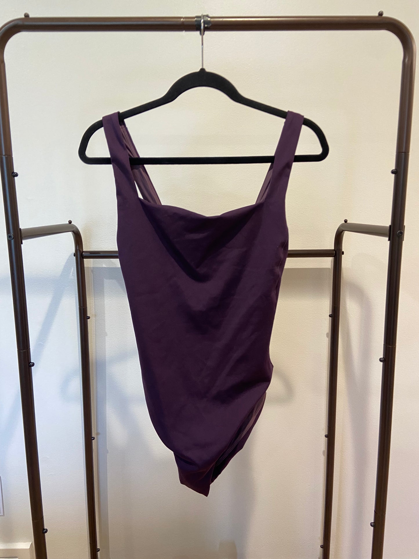Left on Friday Streamline One-Piece Swimsuit in Purple size LT (Large Tall)