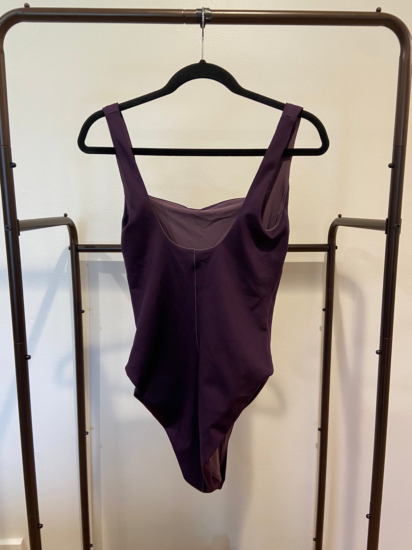 Left on Friday Streamline One-Piece Swimsuit in Purple size LT (Large Tall)