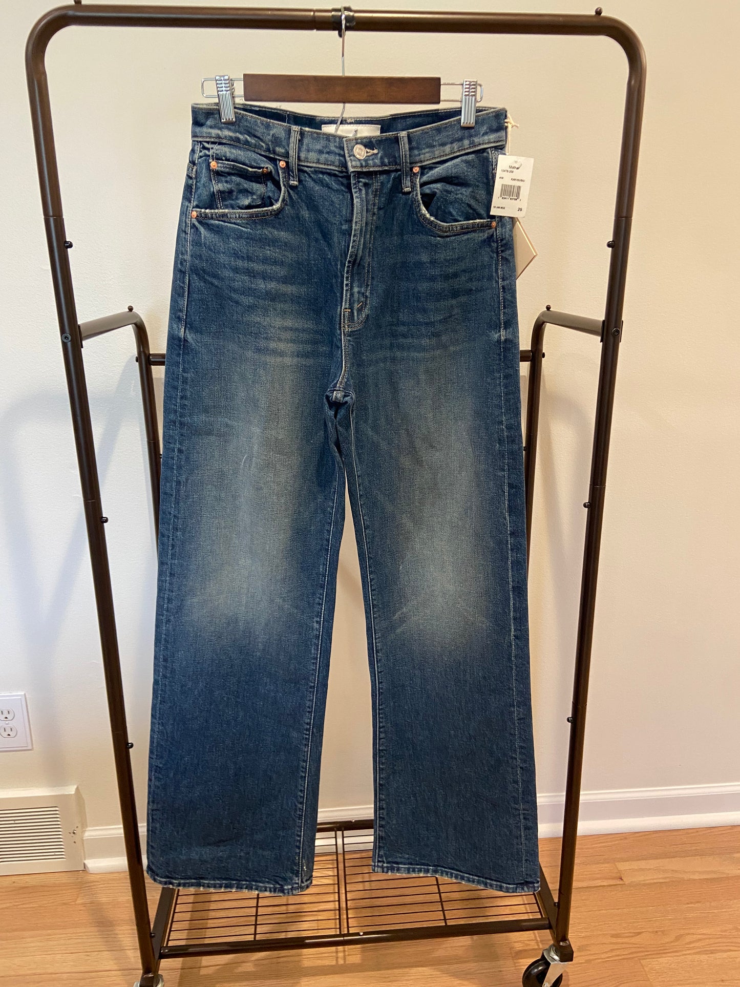 Mother The Lasso Sneak Jeans in Punk Nouveau Wash size 29