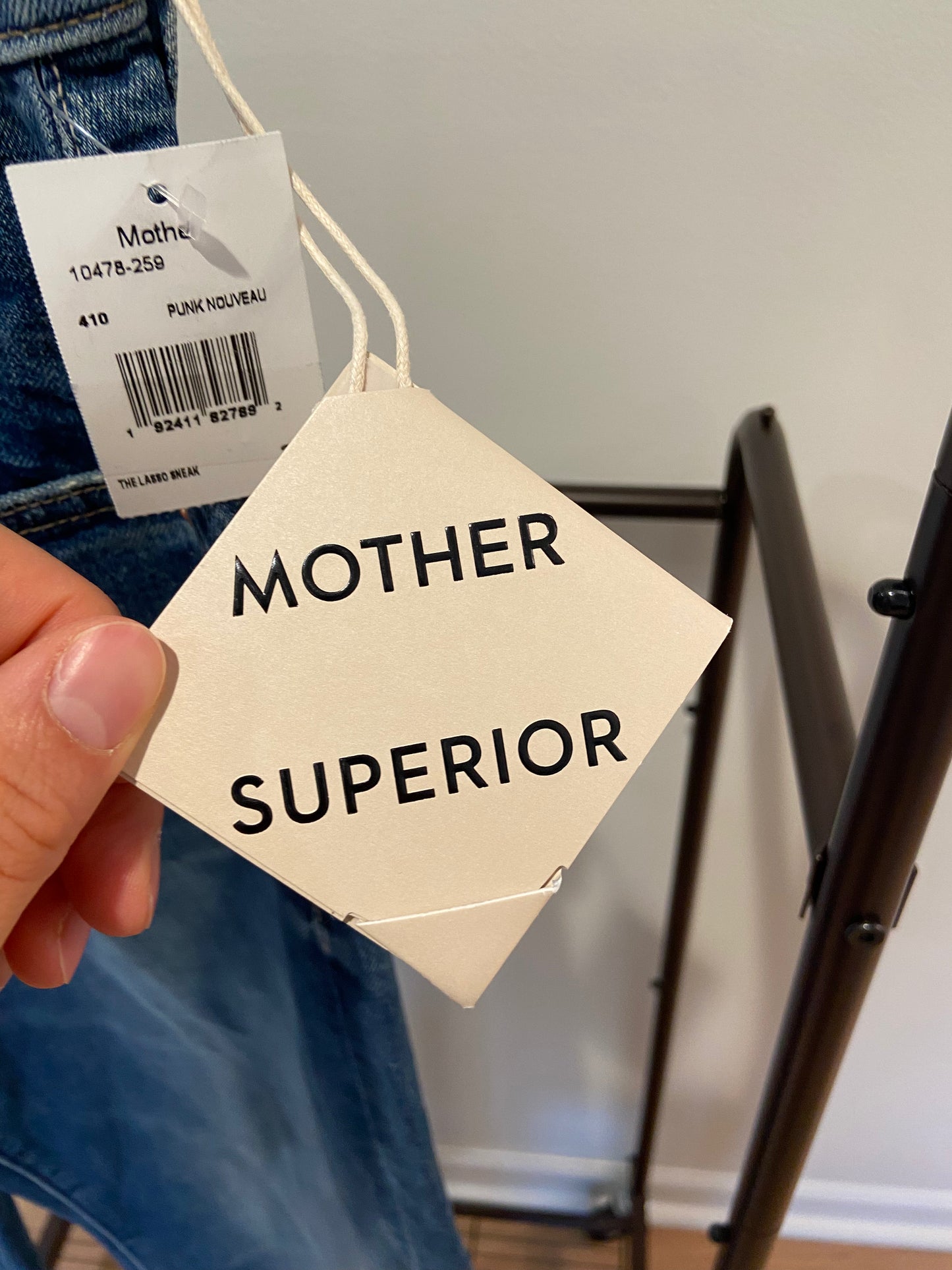 Mother The Lasso Sneak Jeans in Punk Nouveau Wash size 29