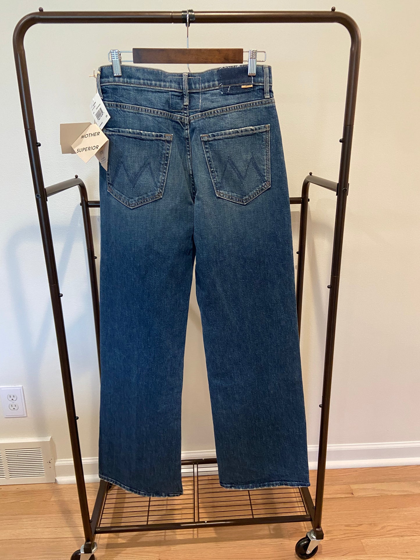 Mother The Lasso Sneak Jeans in Punk Nouveau Wash size 29
