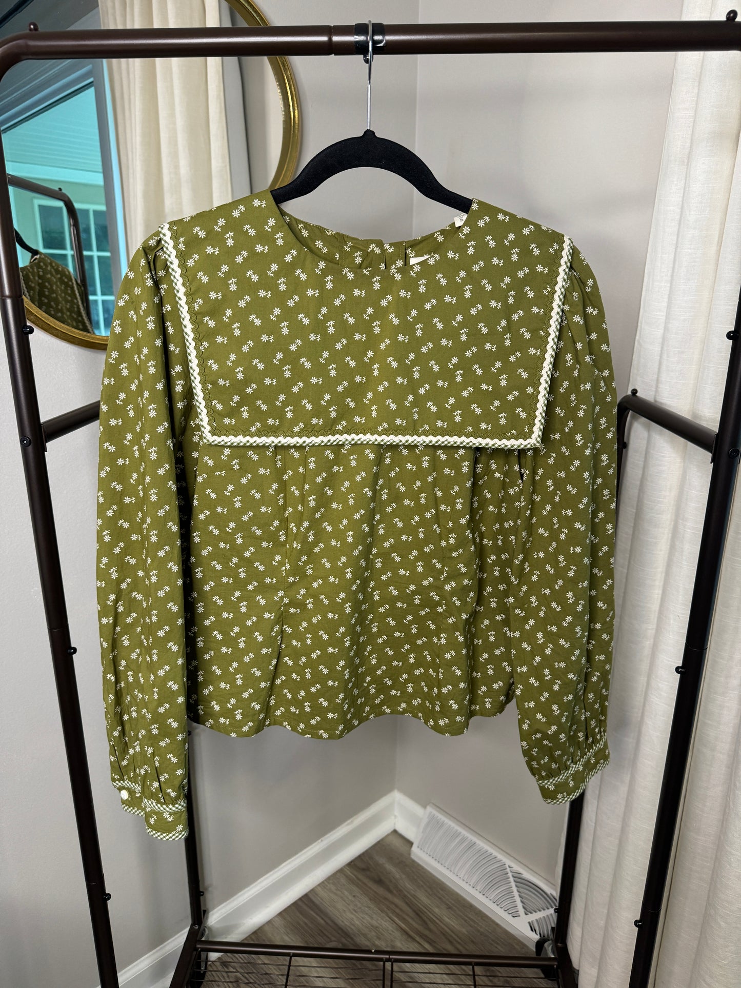 DOEN Renoir Green Top size S