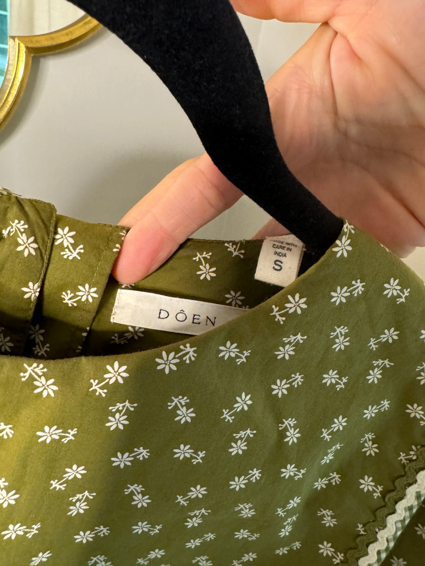 DOEN Renoir Green Top size S