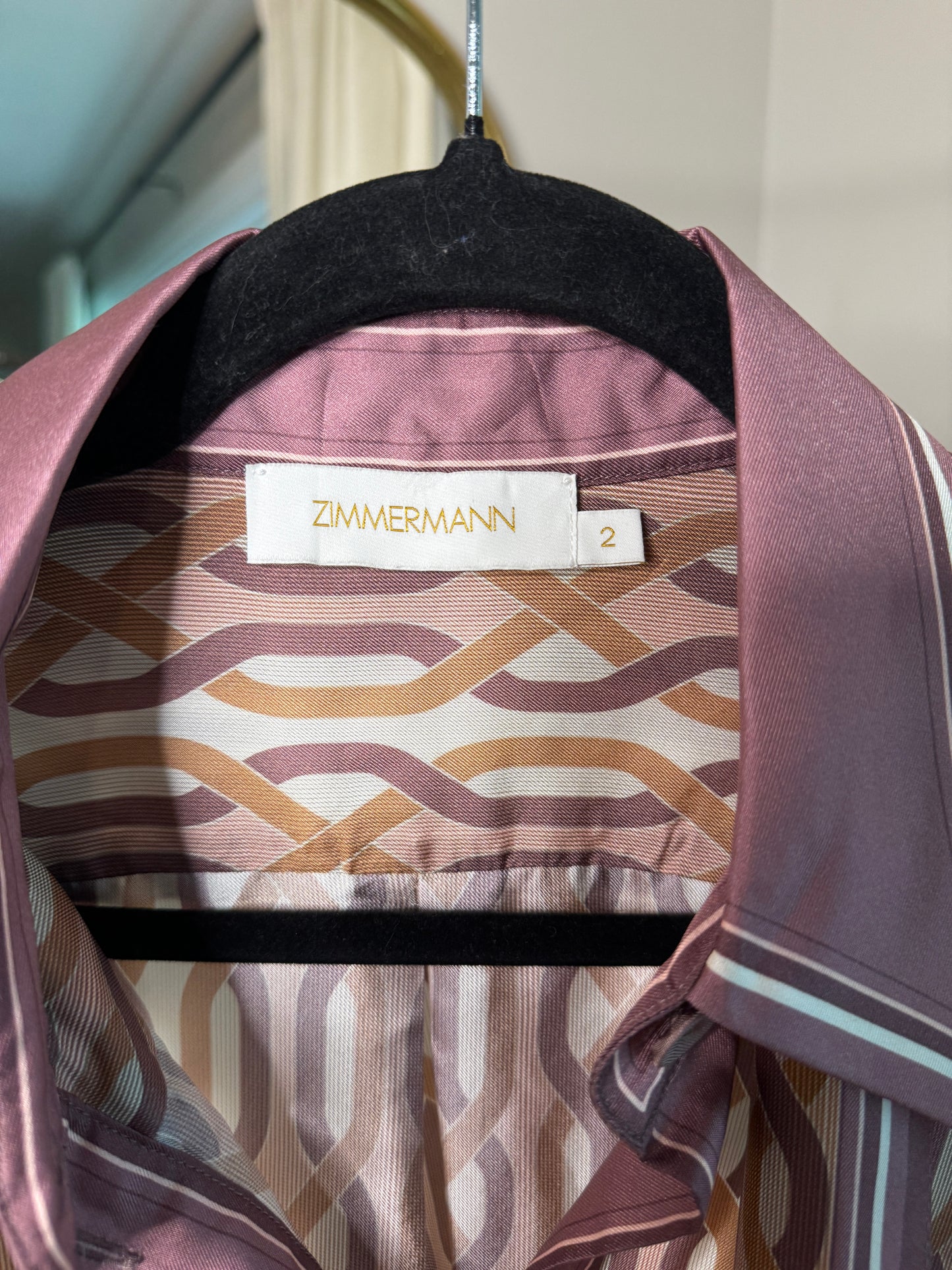 ZIMMERMANN Super Eight Runway Blouse size US 8