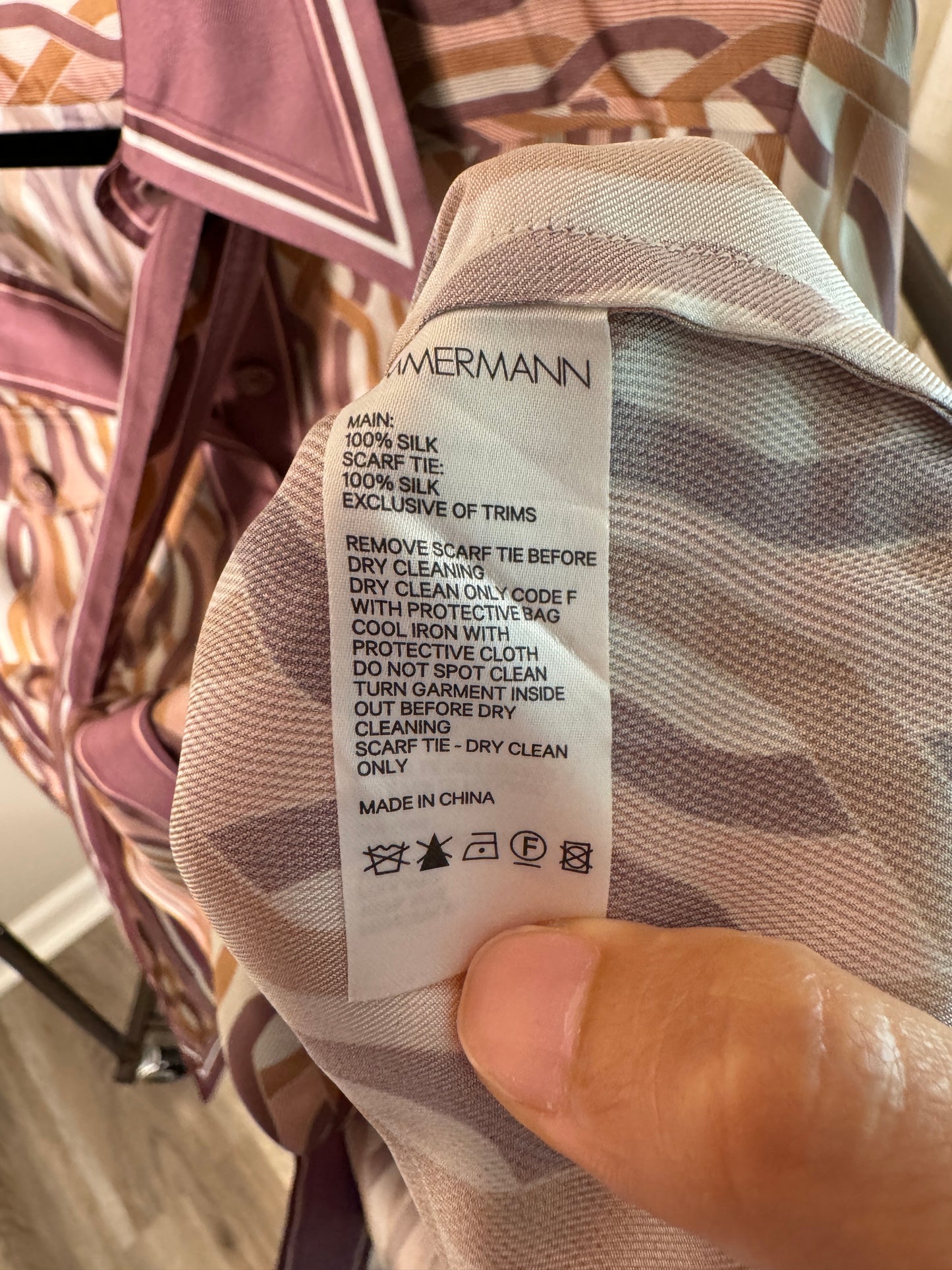 ZIMMERMANN Super Eight Runway Blouse size US 8