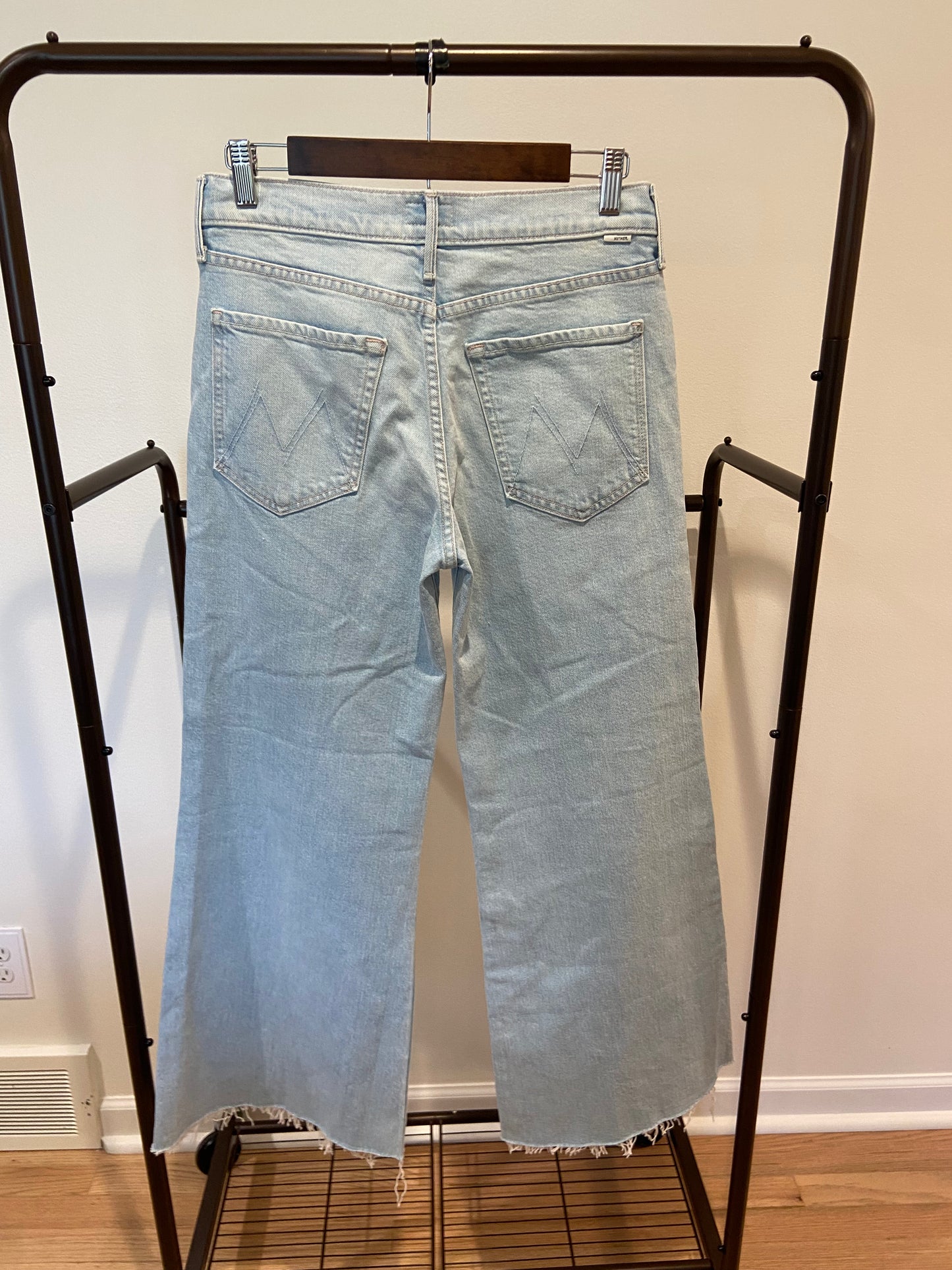Mother The Twister Ankle Fray Jeans in Cowabunga size 28