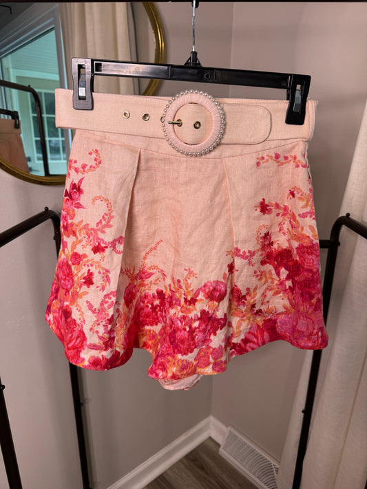 ZIMMERMANN High Tide Tuck Shorts size US 4