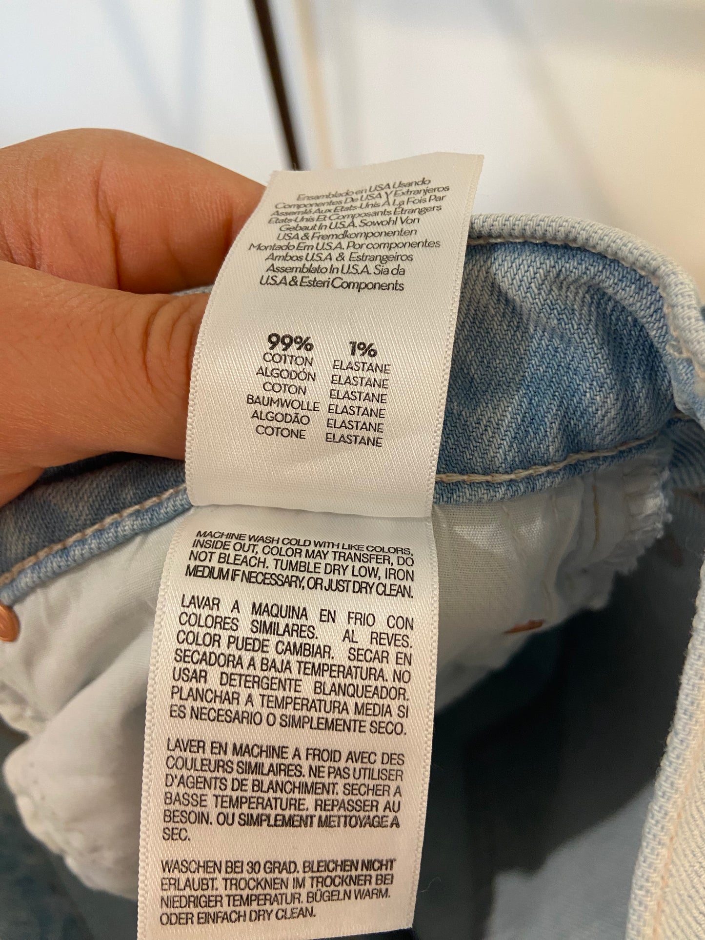 Mother The Twister Ankle Fray Jeans in Cowabunga size 28