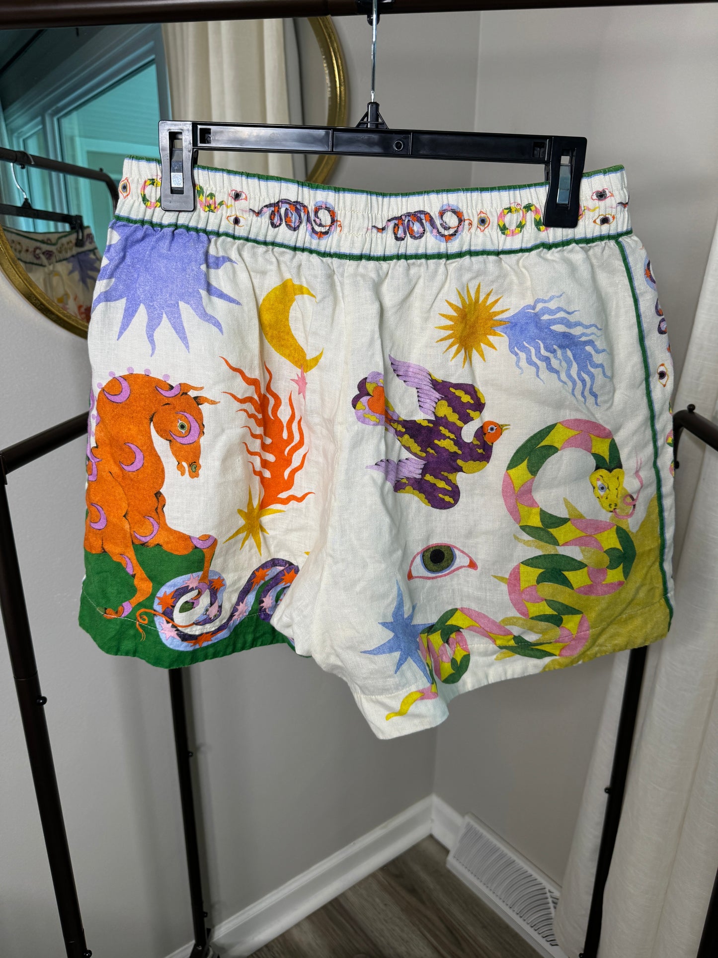 ALEMAIS Seeker Linen Shorts size 8