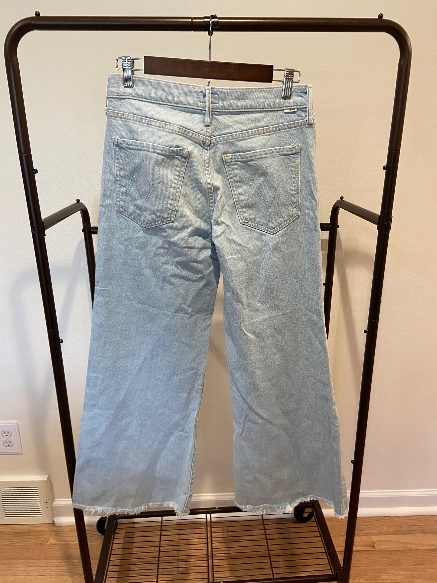 Mother The Twister Ankle Fray Jeans in Cowabunga size 27
