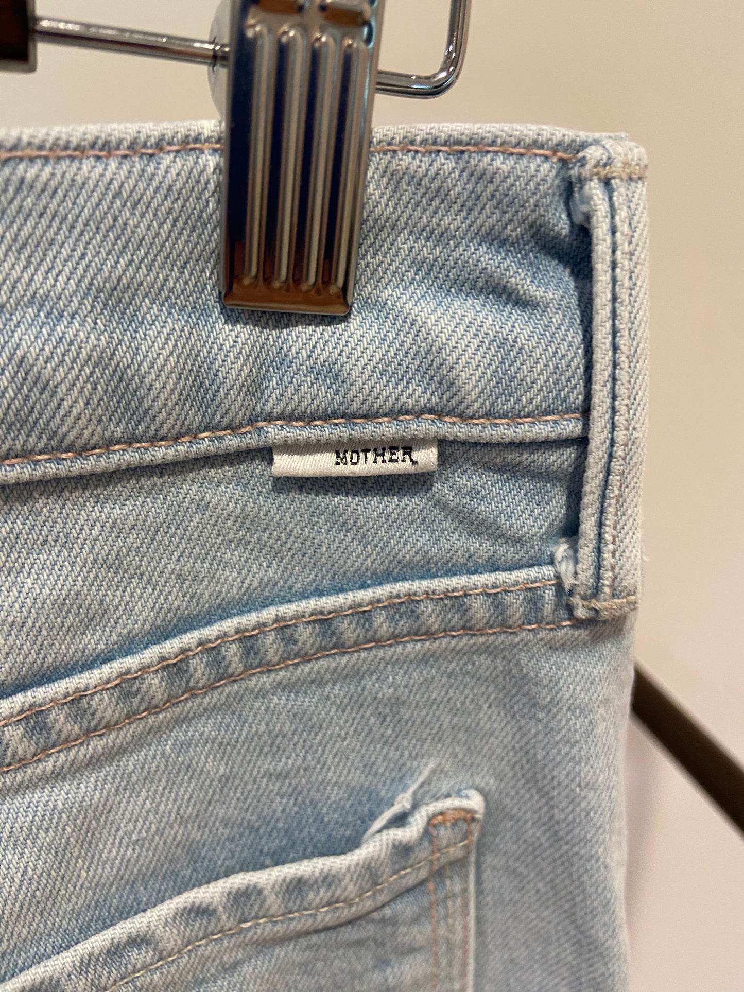 Mother The Twister Ankle Fray Jeans in Cowabunga size 27