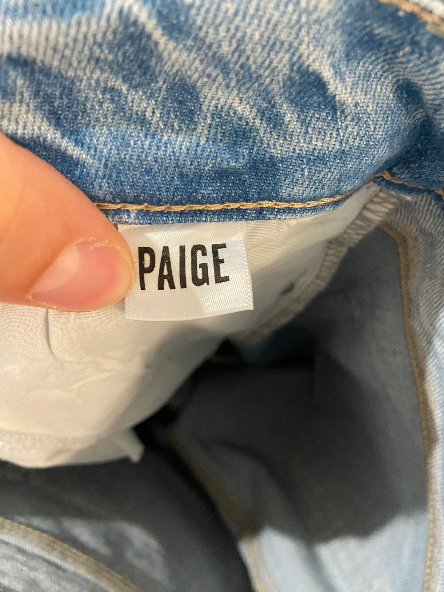 Paige Sasha Eza Crystal Embellished Wide Leg Jeans size 28