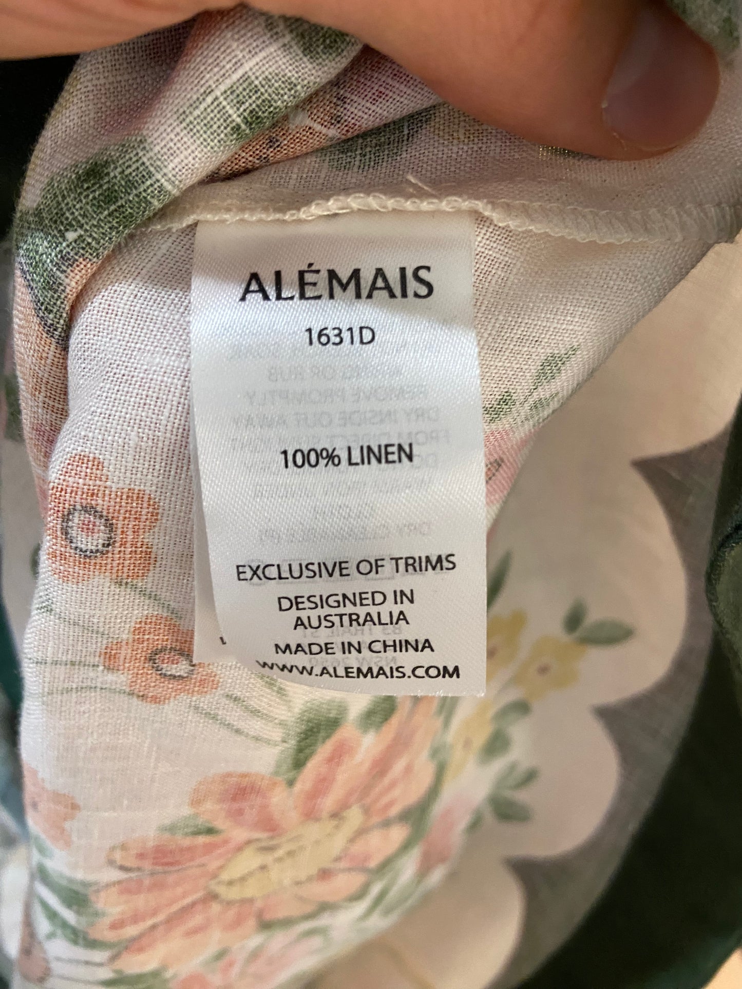 Alemais Elisabetta Mini Dress in Linen size AU 10 US 6