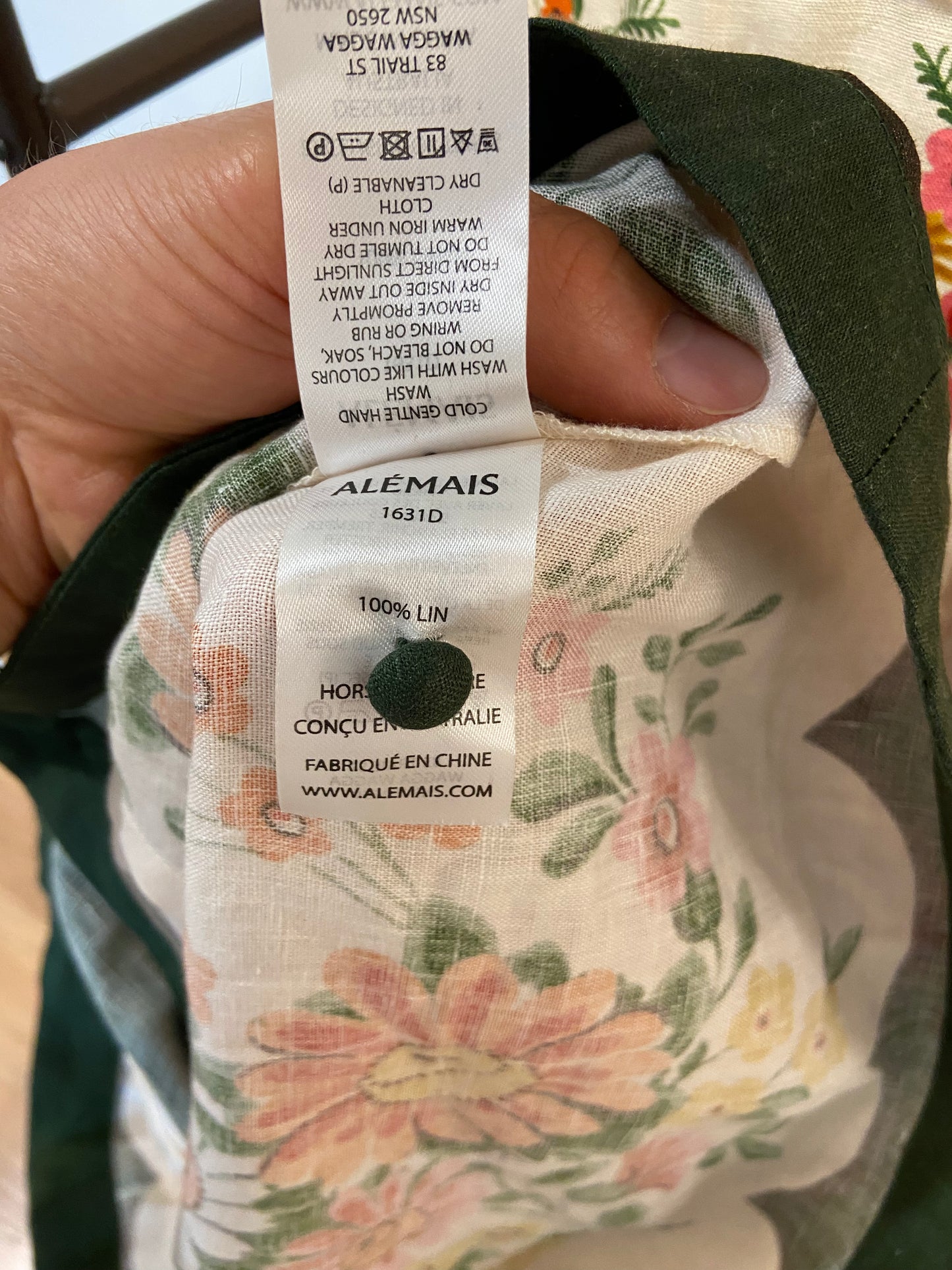 Alemais Elisabetta Mini Dress in Linen size AU 10 US 6