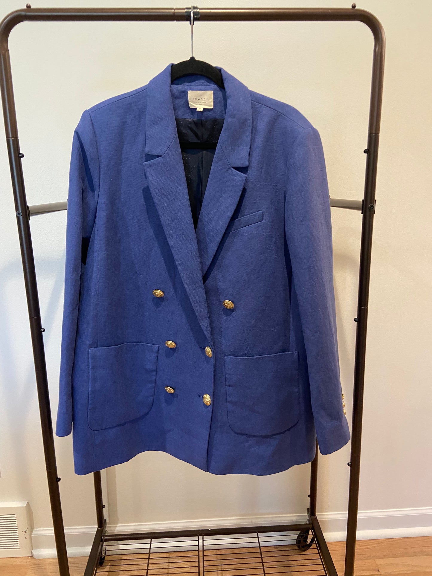 Sezane Michele Jacket Blazer in Purple size 46 US XL