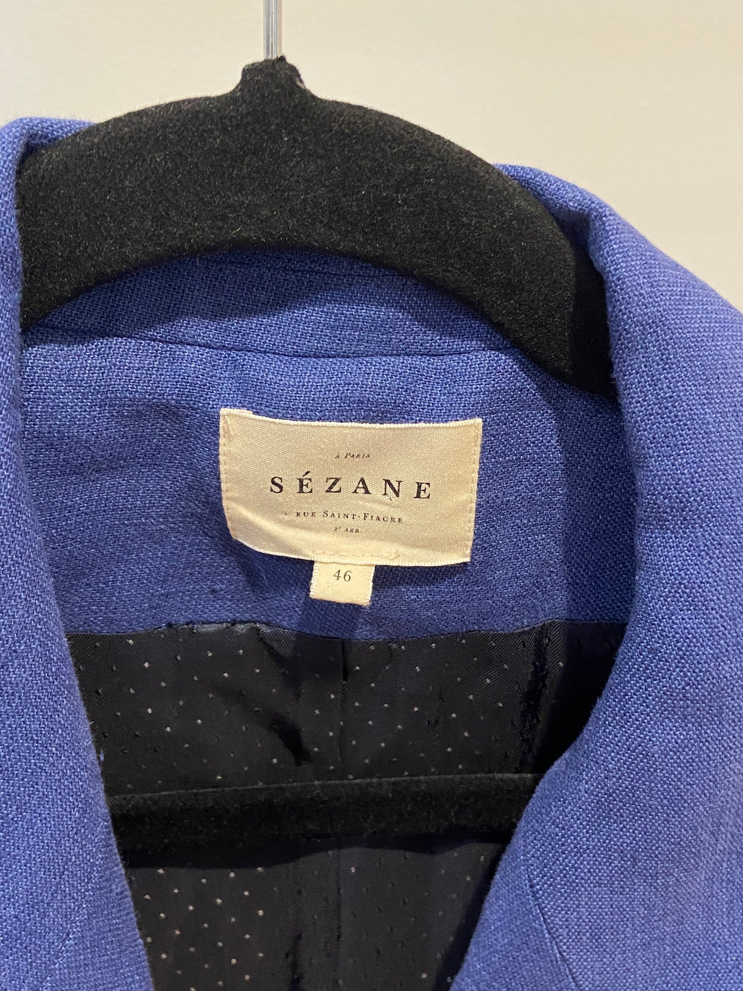 Sezane Michele Jacket Blazer in Purple size 46 US XL