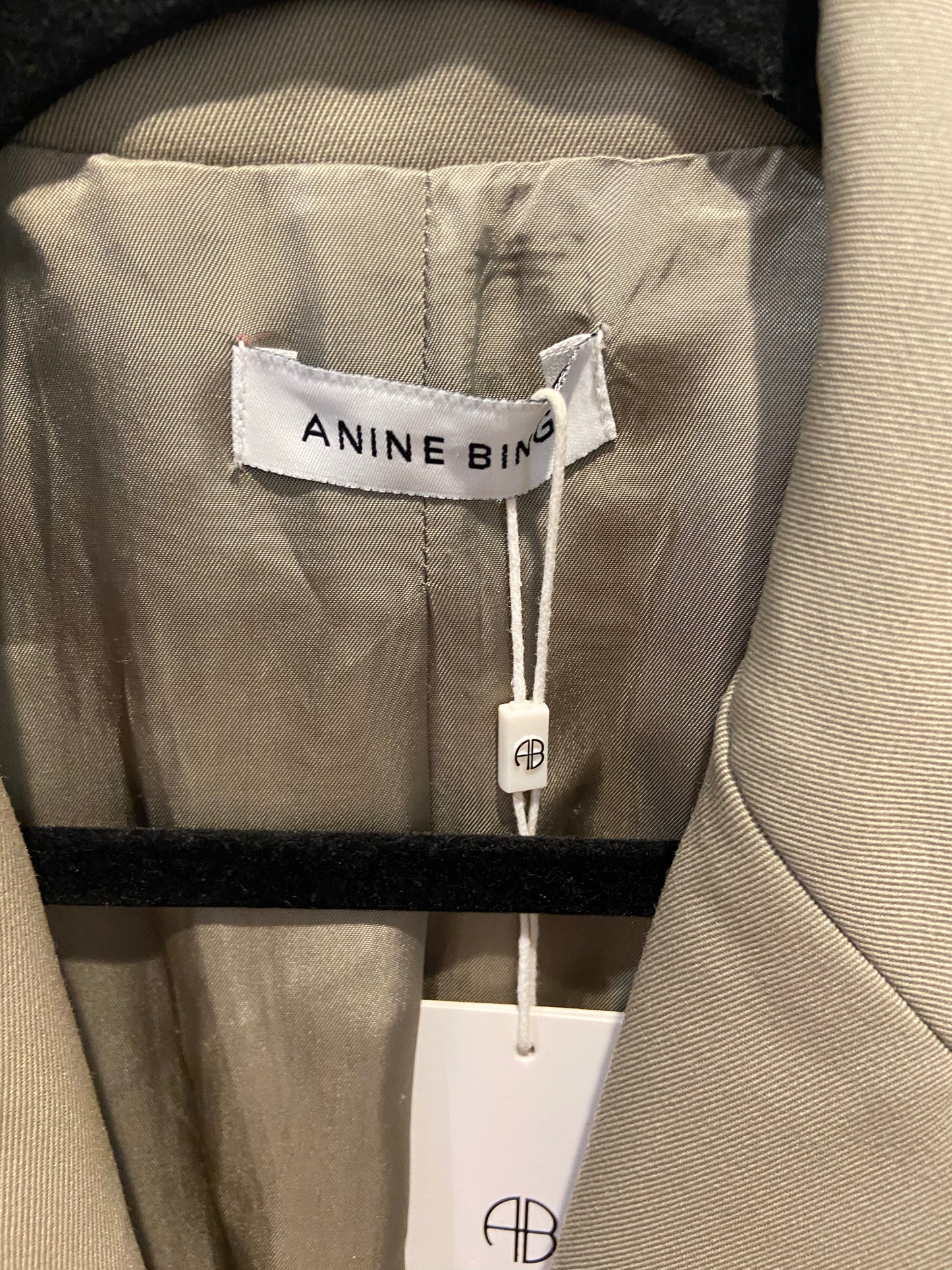 Anine Bing Quinn Blazer Jackey in Green size L NWT