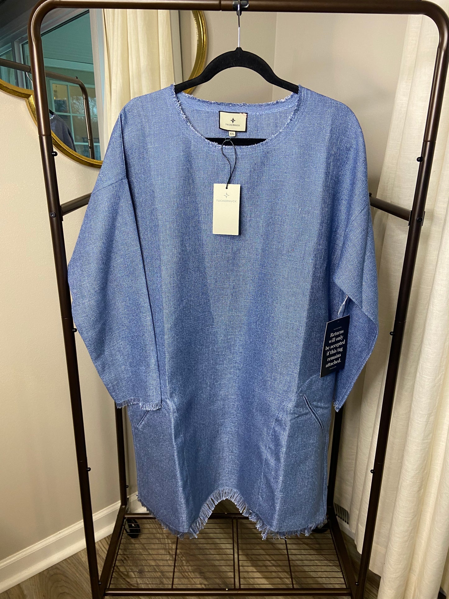 Tuckernuck Shift Denim Mini Dress size XXL