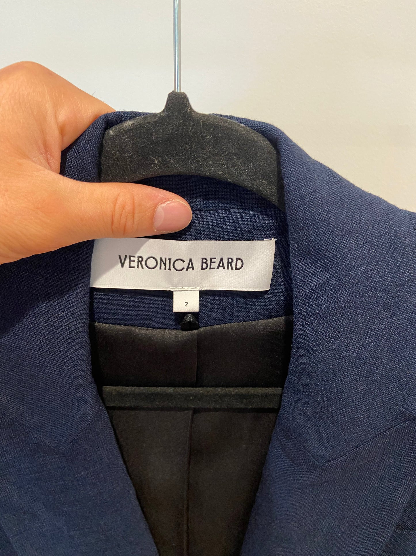 Veronica Beard Long and Lean Dickey Jacket Blazer in Navy size 2