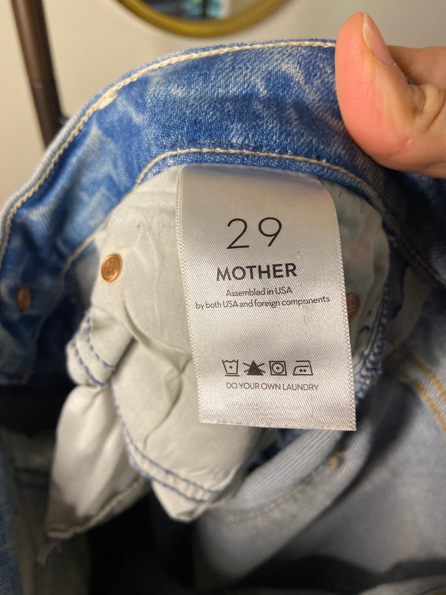 Mother High Waisted Rider Skimp Jeans size 29