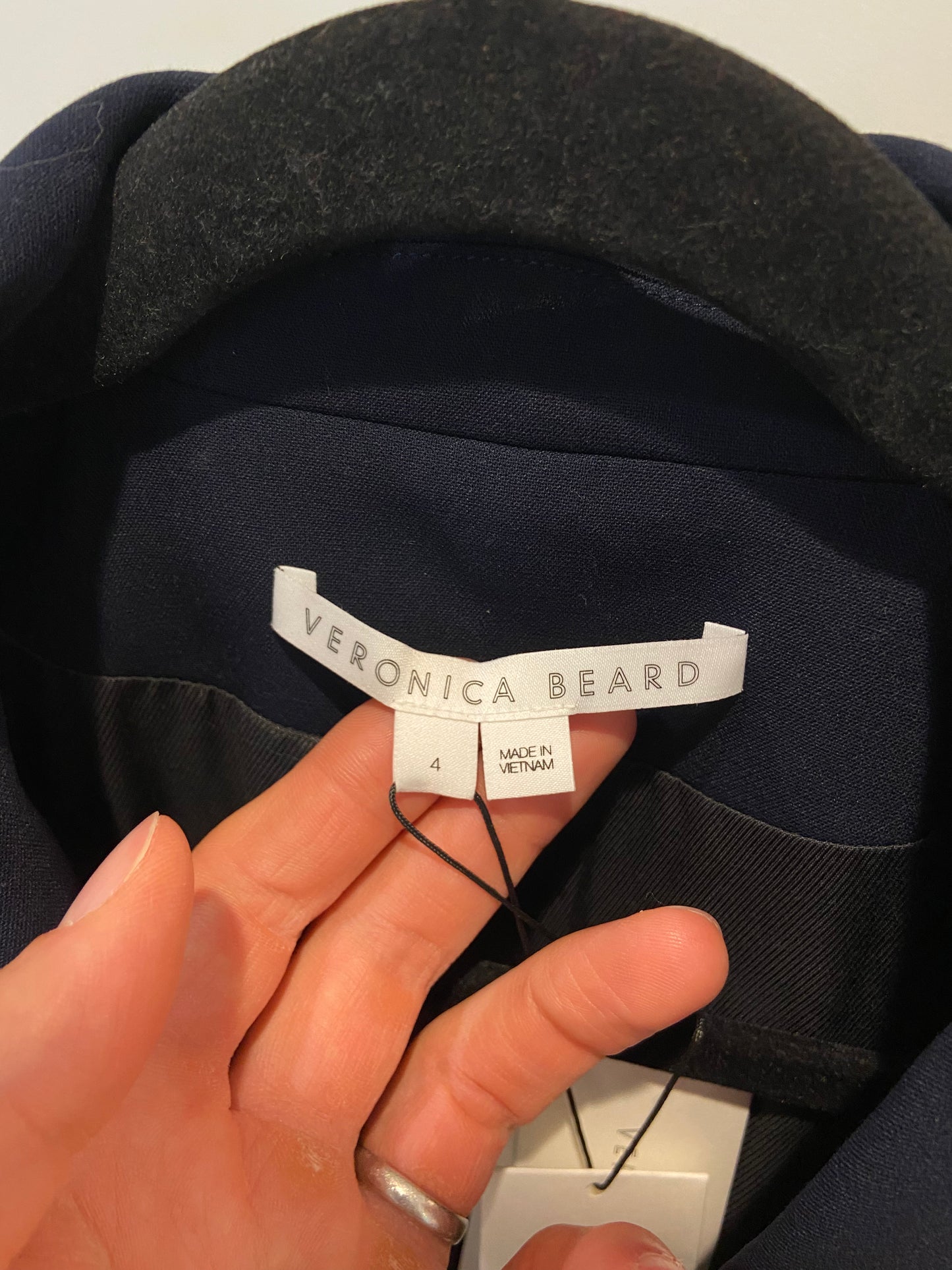 Veronica Beard Miller Dickey Blazer Jacket Navy size 4