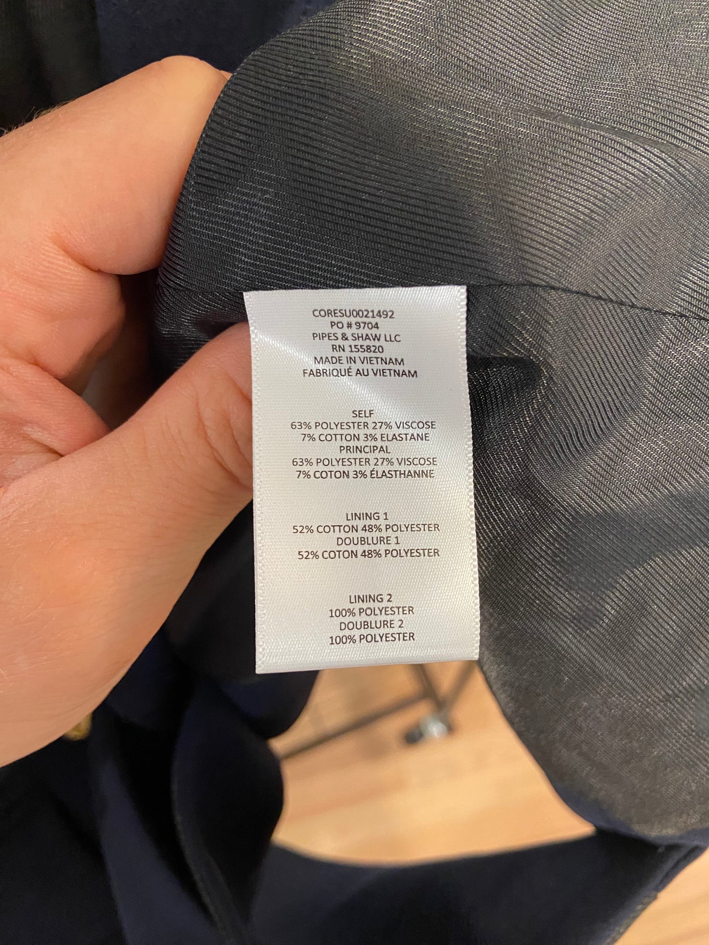 Veronica Beard Miller Dickey Blazer Jacket Navy size 4