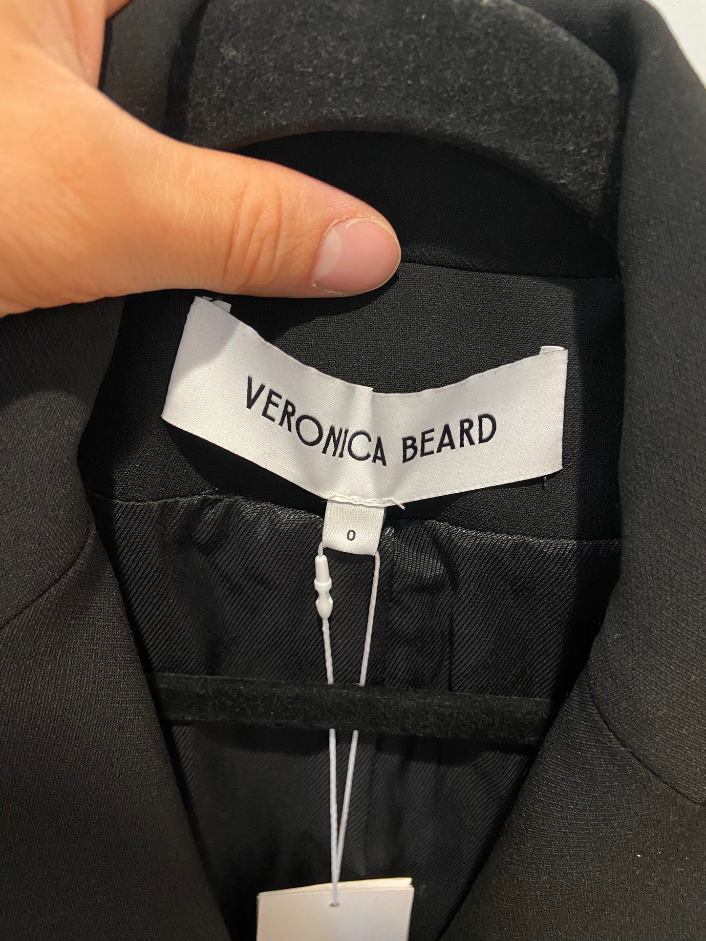 Veronica Beard Miller Dickey Blazer Jacket in Black size 0