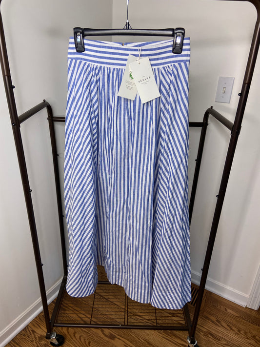 Sezane Arianna Skirt Blue Stripes size US 4