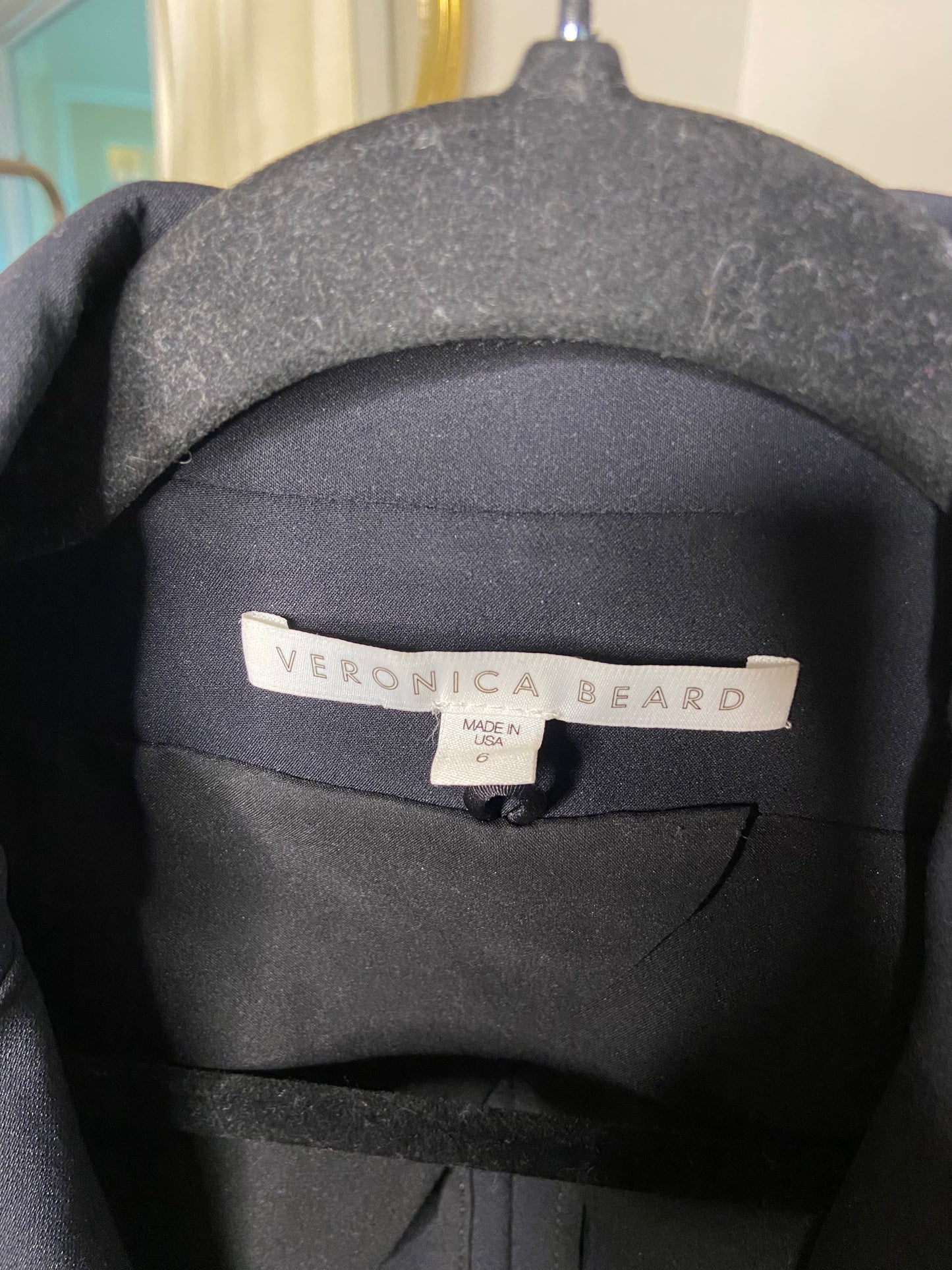 Veronica Beard Black Scuba Dickey Blazer size 6