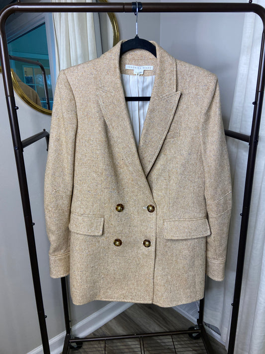 Veronica Beard Herringbone Pyle Tailored Dickie Jacket size 10