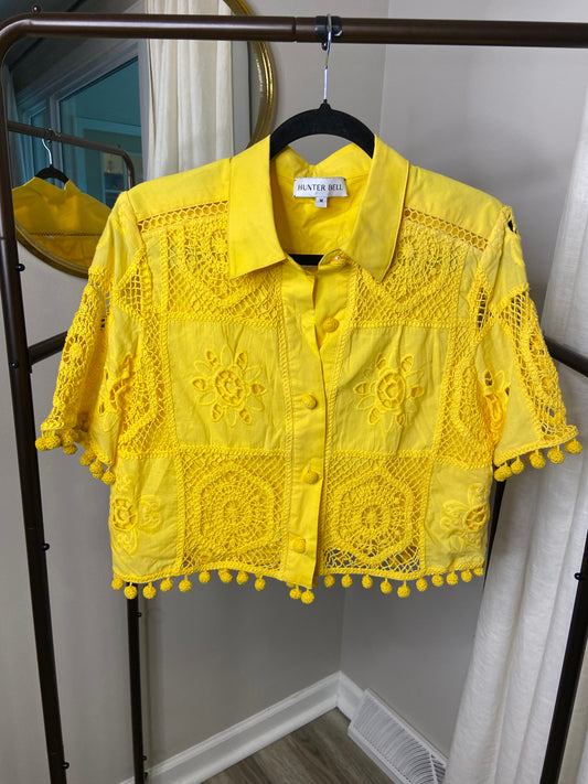 Hunter Bell Rae Top in Dandelion size M