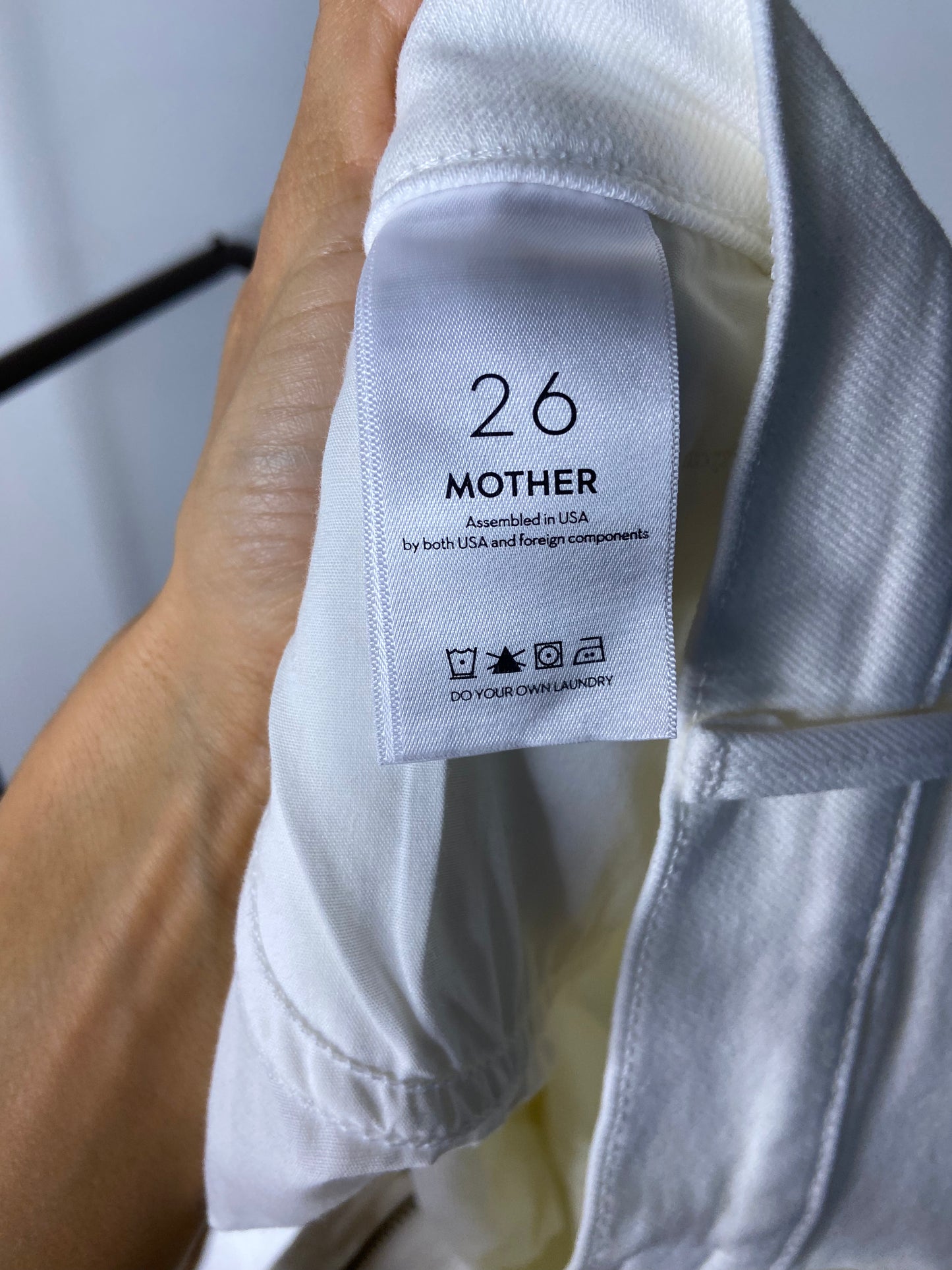 Mother The Hustler Ankle Fray Jeans size 26