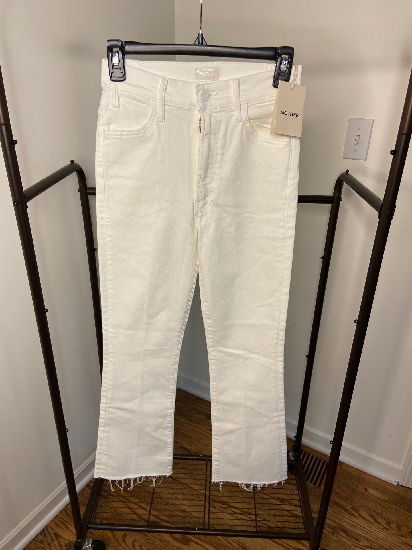 Mother The Hustler Ankle Fray Jeans size 26