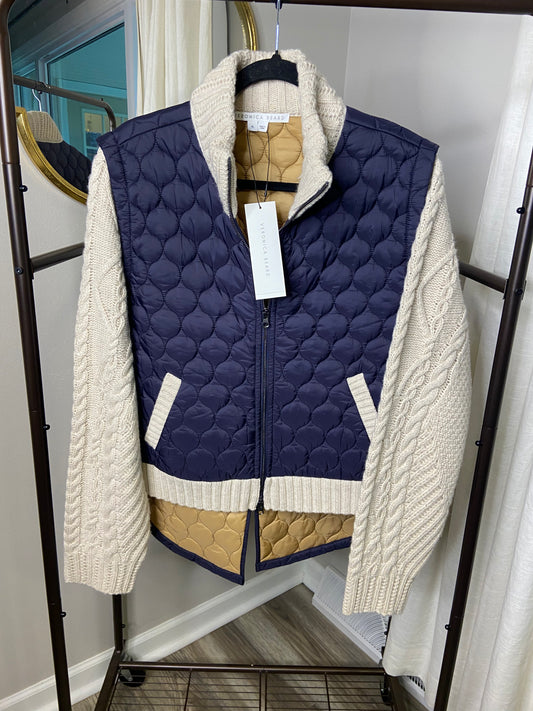 Veronica Beard Patra Mixed Media Jacket size XL