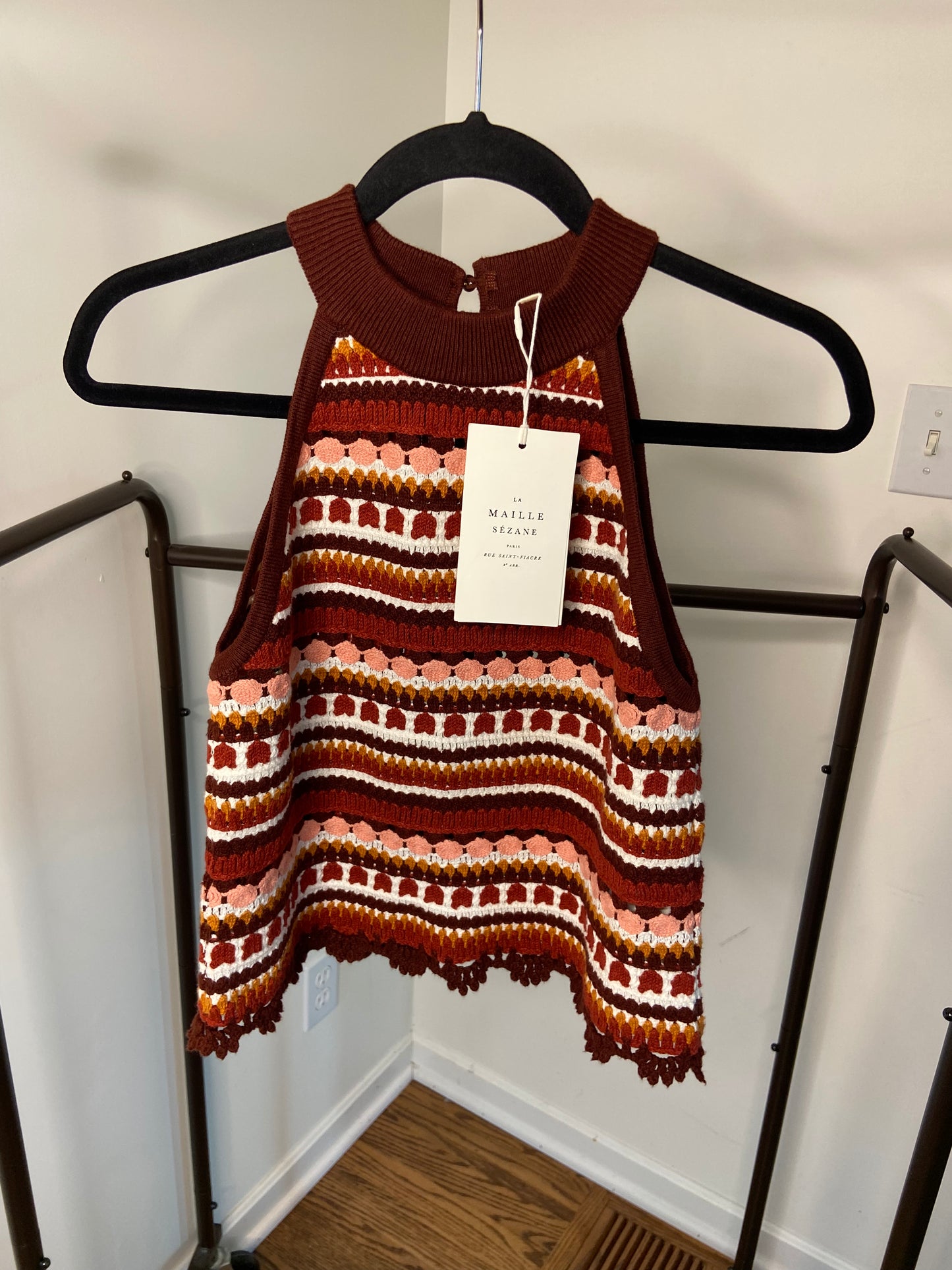 Sezane Lior Knit Top size XS