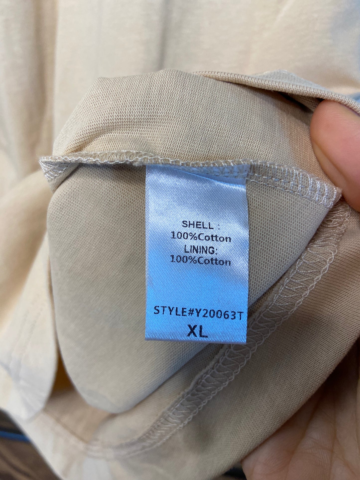 Tuckernuck Hutton Polo Dress Beige size XL