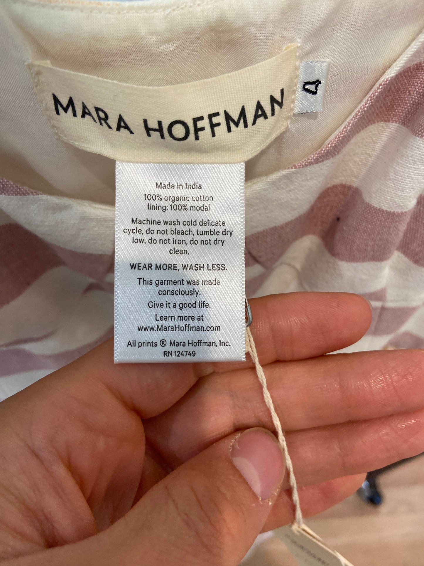 Mara Hoffman Button Front Midi Dress in Sand size 4