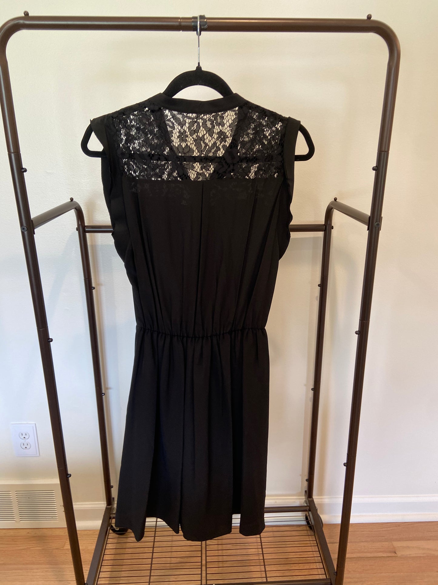 Rebecca Taylor Sleeveless Silk and Lace Dress size 6