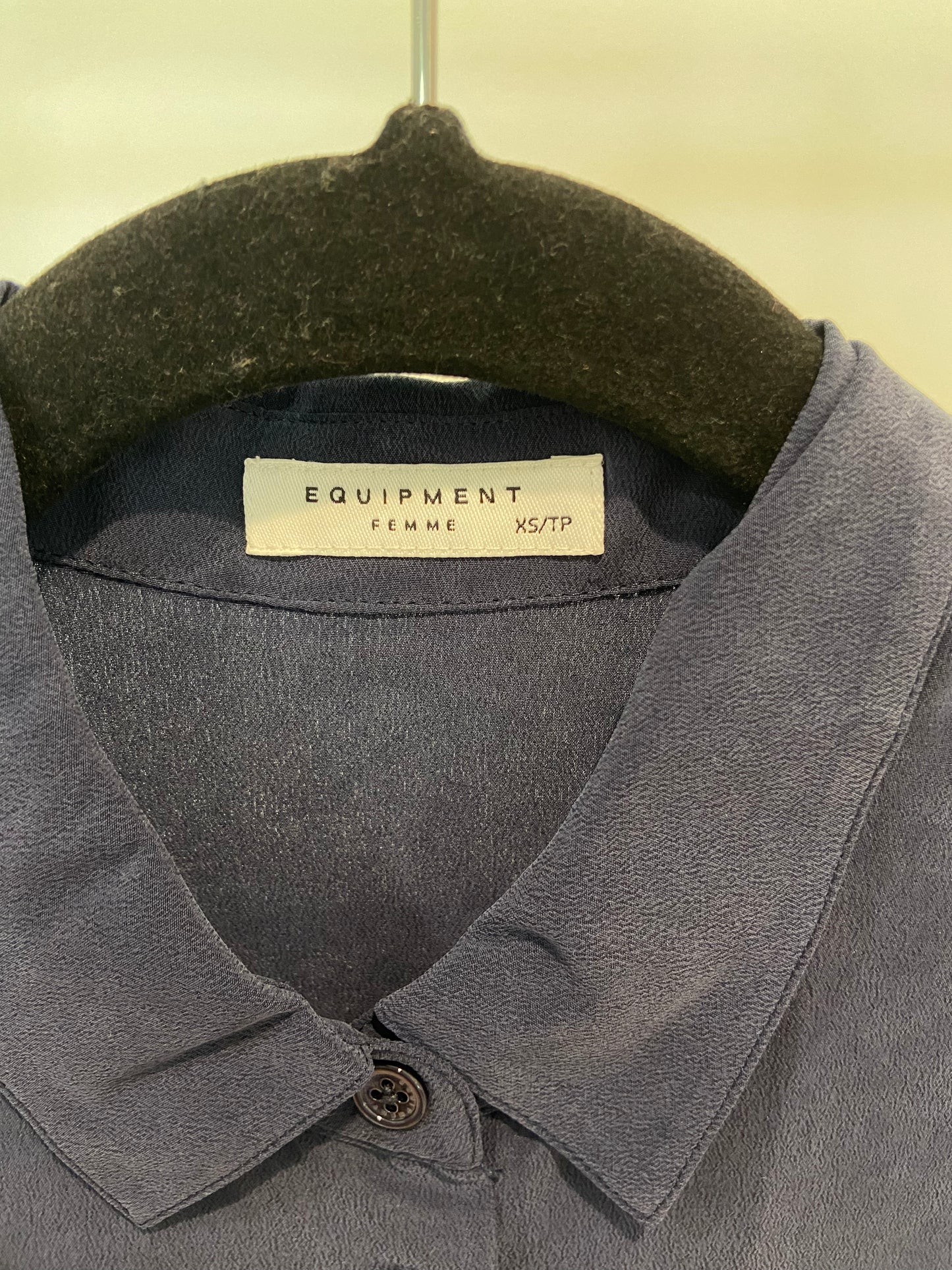 Equipment Mina Shirt Dress in Peacoat Blue size XS