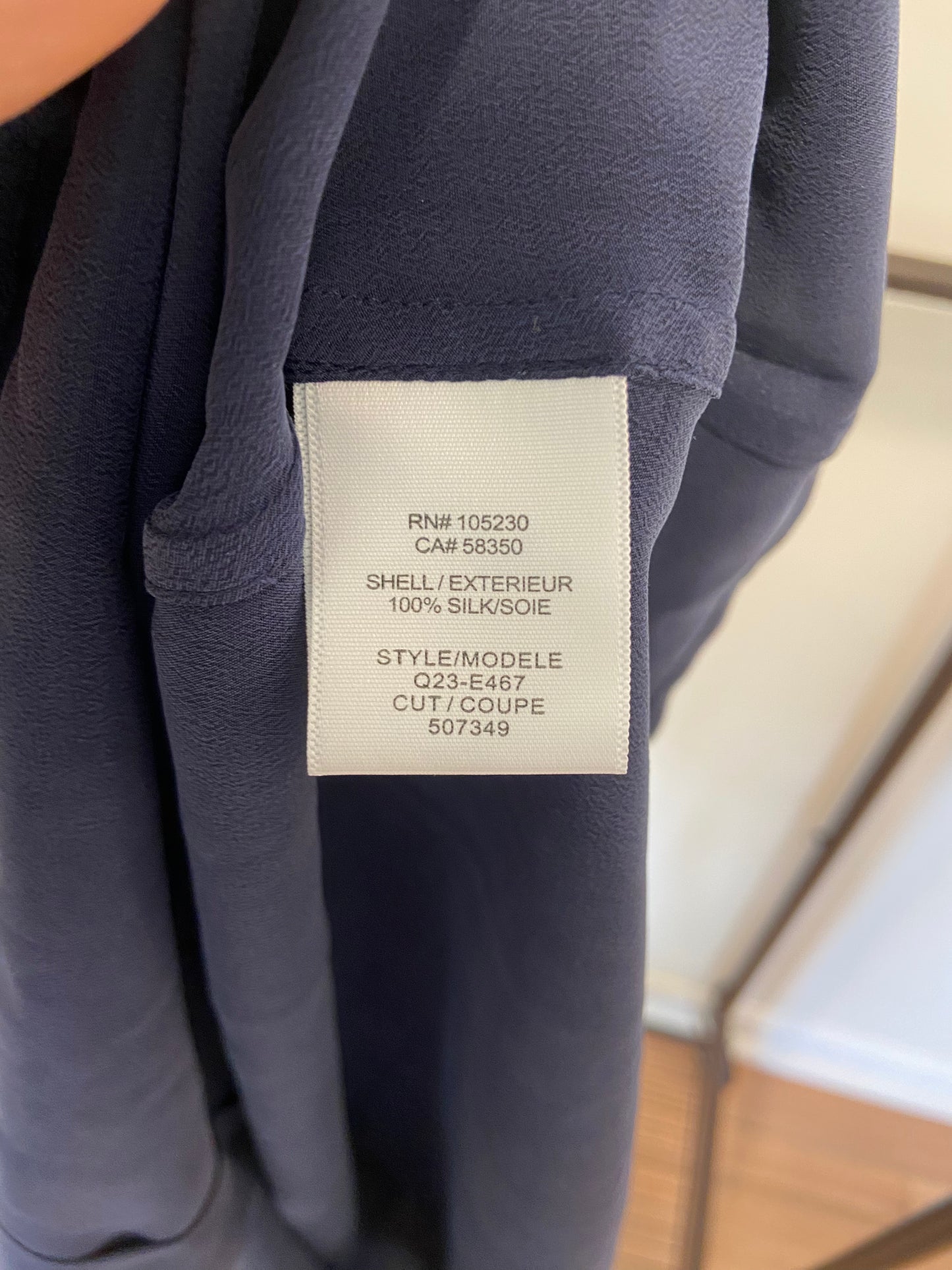 Equipment Mina Shirt Dress in Peacoat Blue size XS