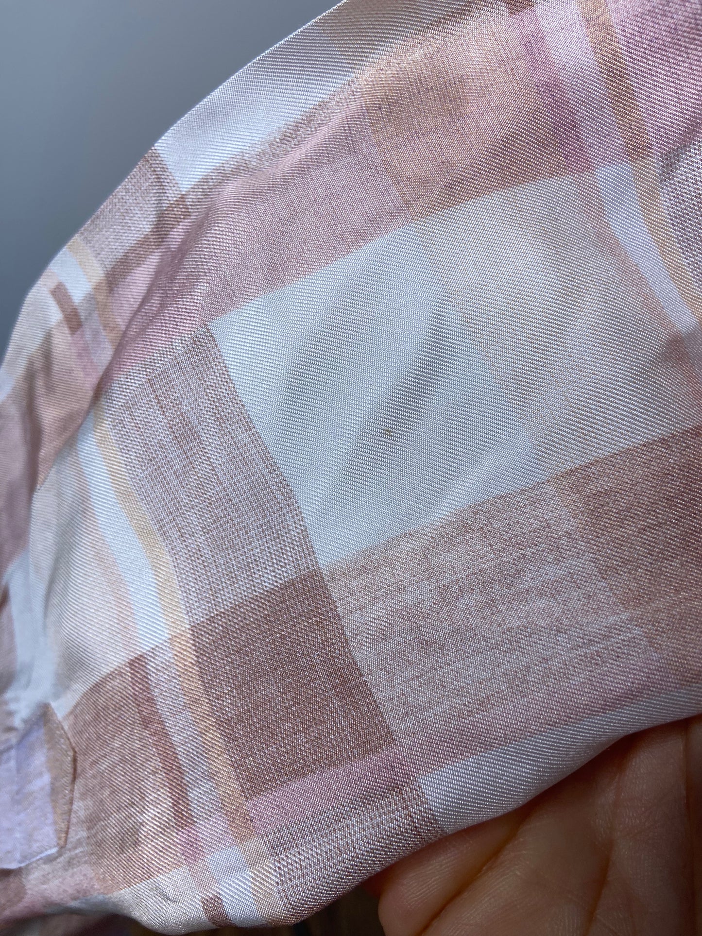 Zimmermann Dancer Checkered Neck Tie Pastel Ombré Blouse size US 4